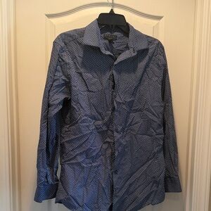 Alfani Men's Navy Checkered Shirt Jacket